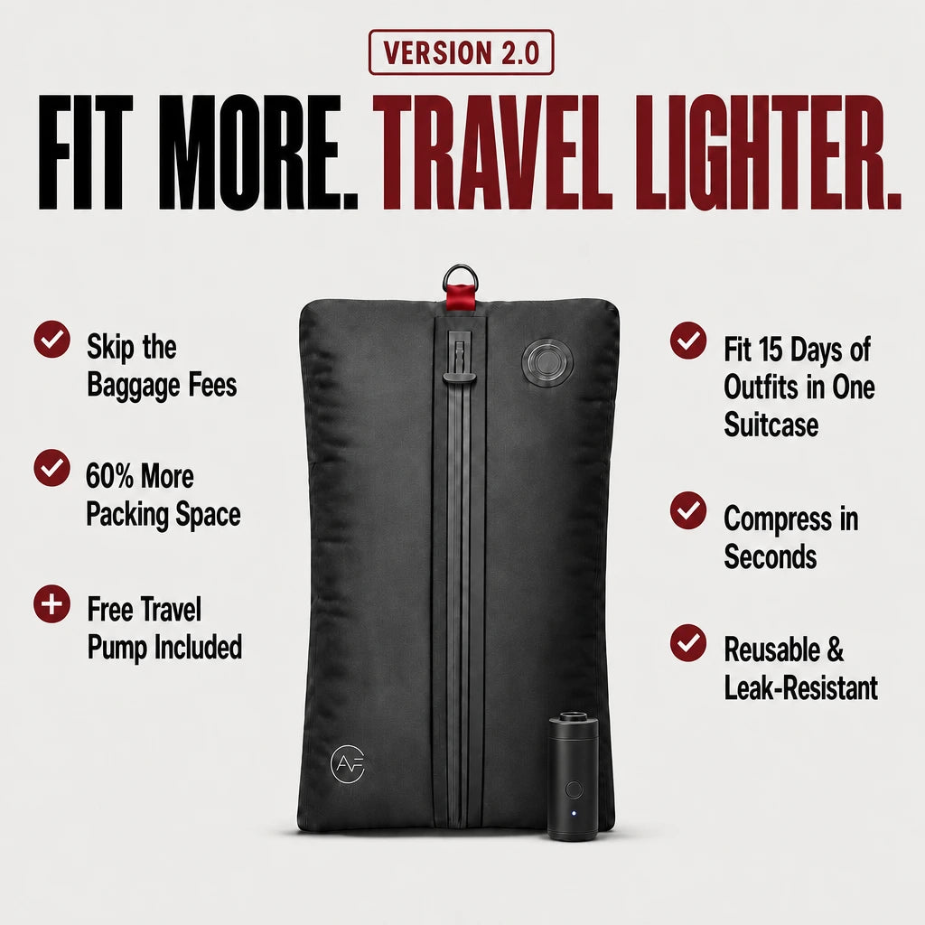 Air Fold™ Pack More. Check Less. Skip the Extra Baggage Fees.